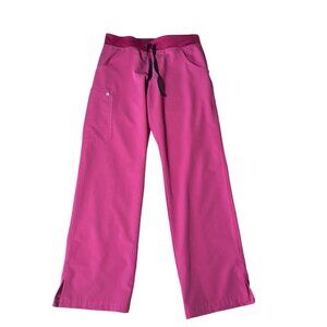 Figs Women's Size Small Petite Pink Kade Cargo Scrub pants